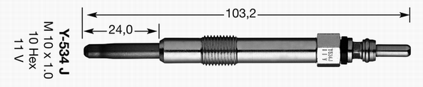 Bougie de préchauffage D-Power 36